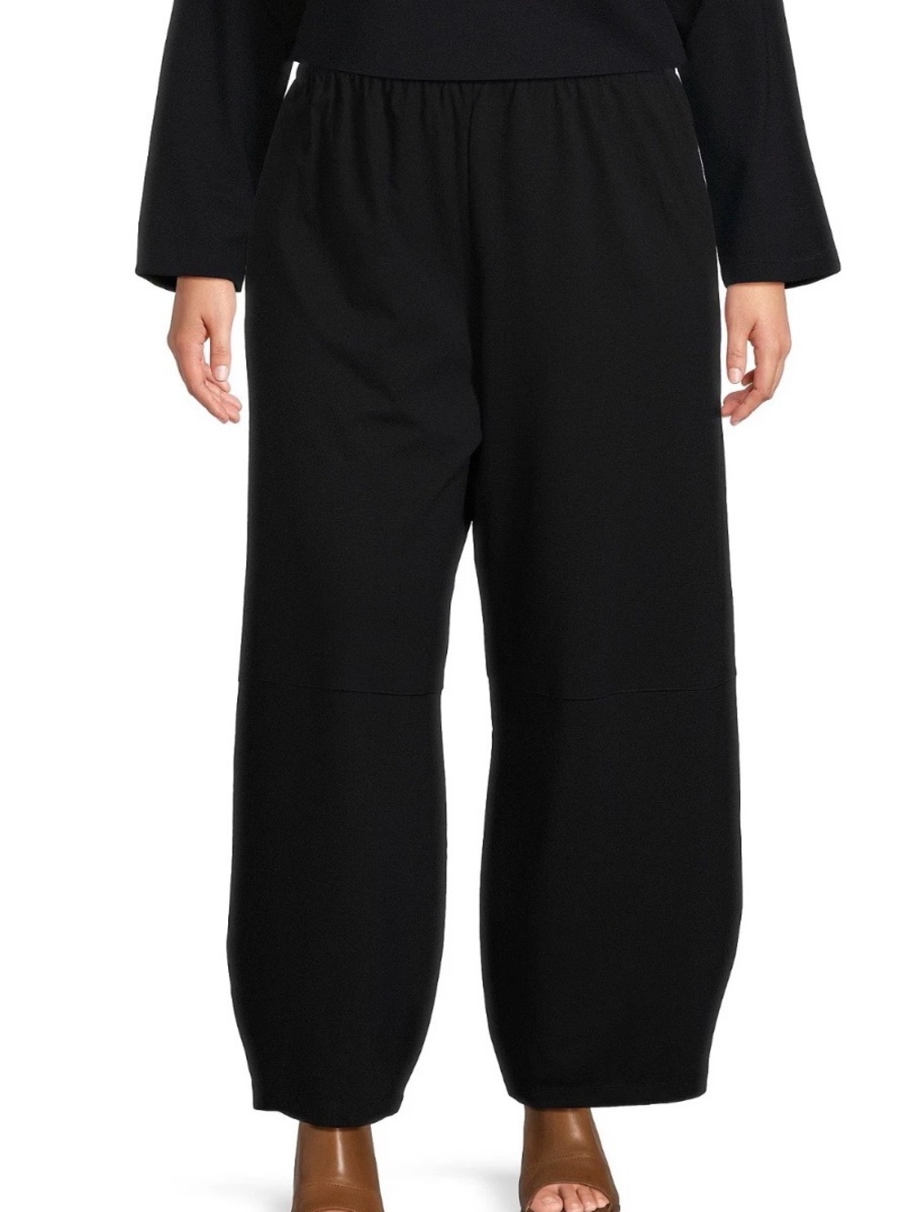 Bryn Walker Olivier Lantern Pant NWT Black Size Large Lagenlook - Picture 6 of 11